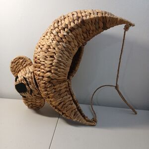 Hyacinth Hanging Koala Bear Basket Planter 12” Upside Down Boho Decor Nature